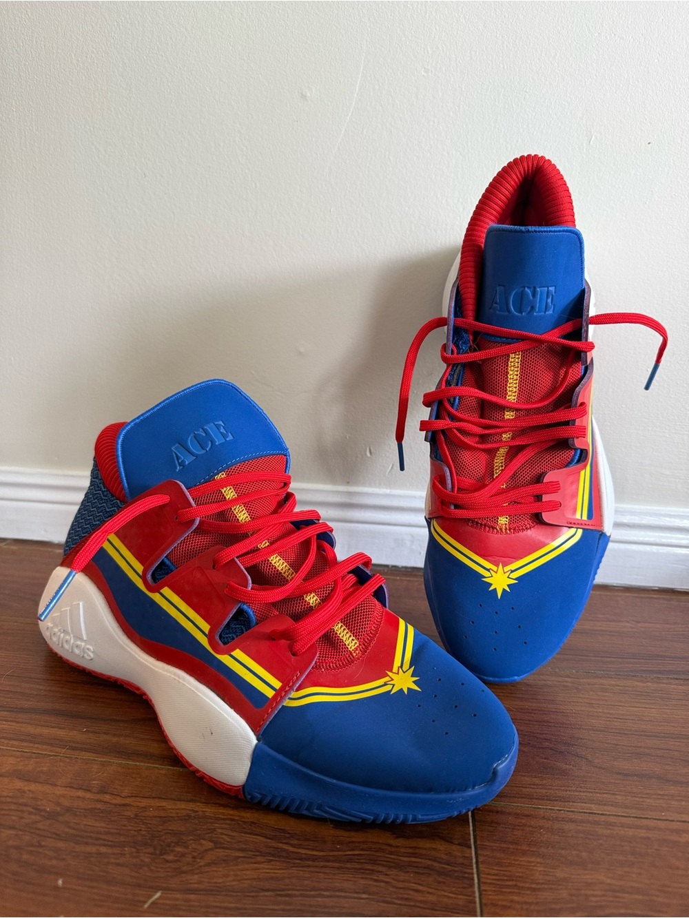 adidas Pro Vision Marvel Captain Marvel sz 11